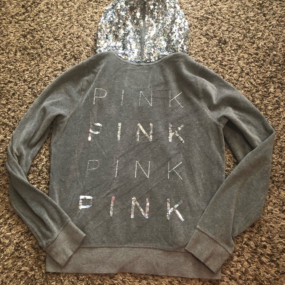 *PINK* full zip up hoodie